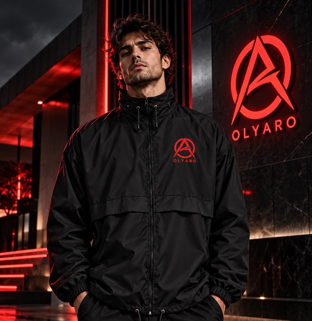Coupe-vent OLYARO Black/Red