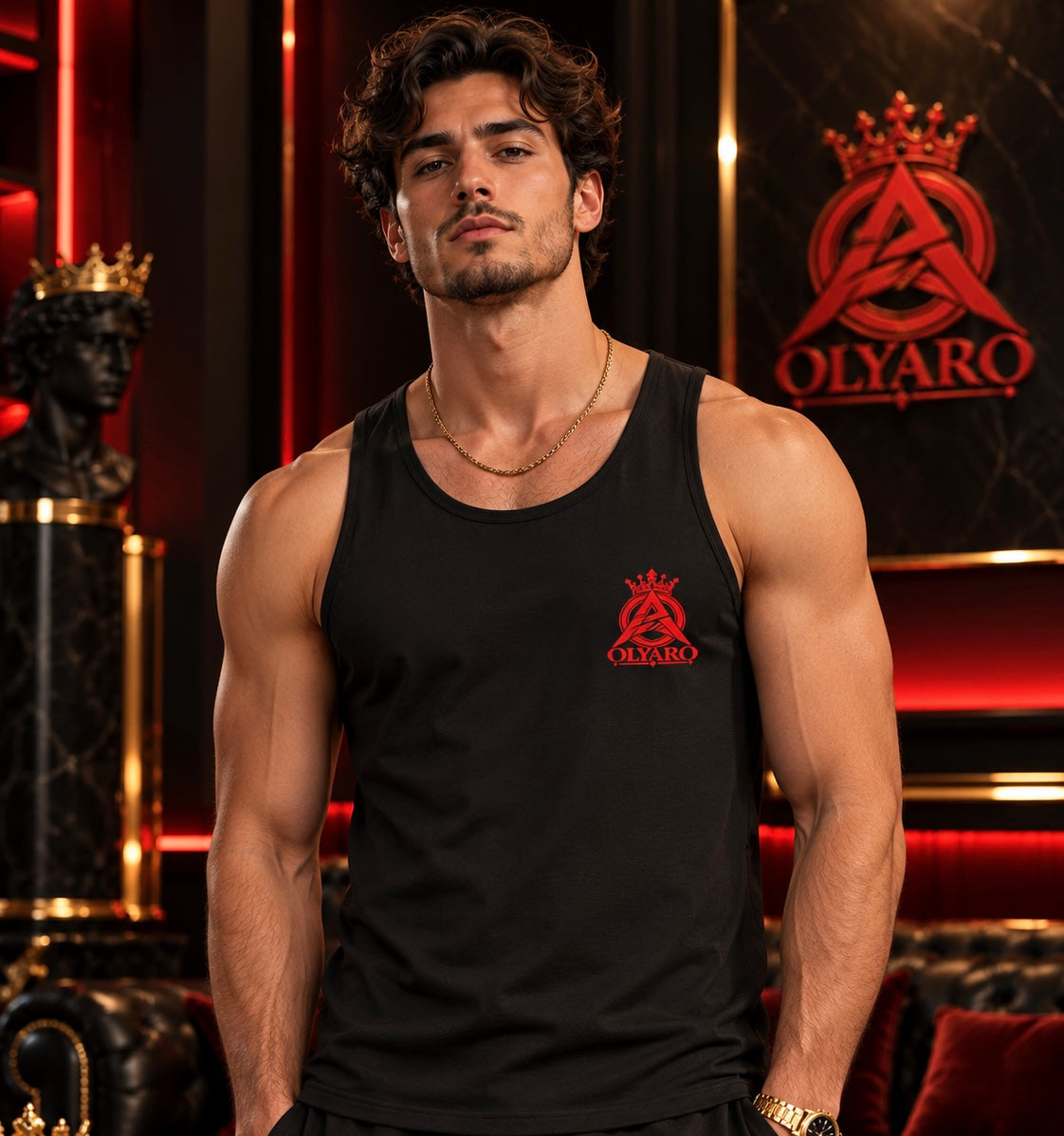 Débardeur  OLYARO Black Edition Classic Red