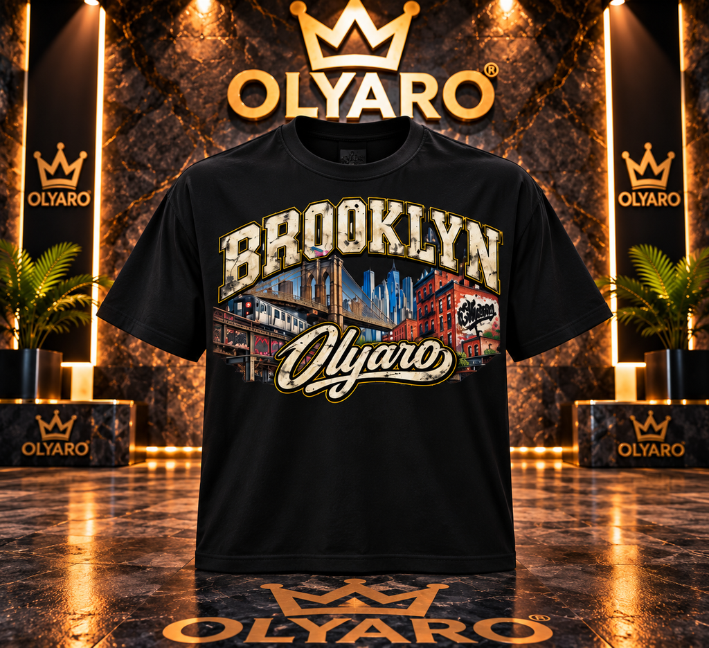 OLYARO -T-Shirt Black Edition Brooklyn