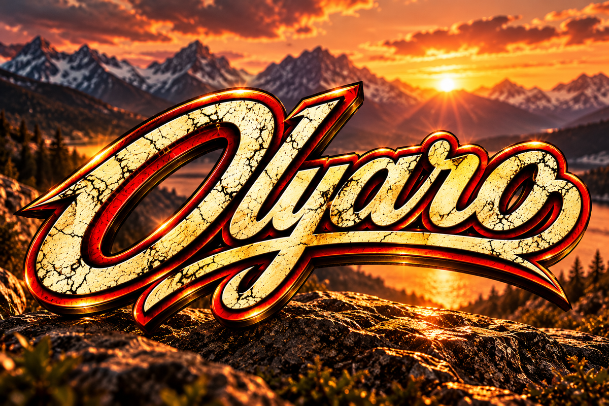 OLYARO -T-Shirt Black Edition Vintage