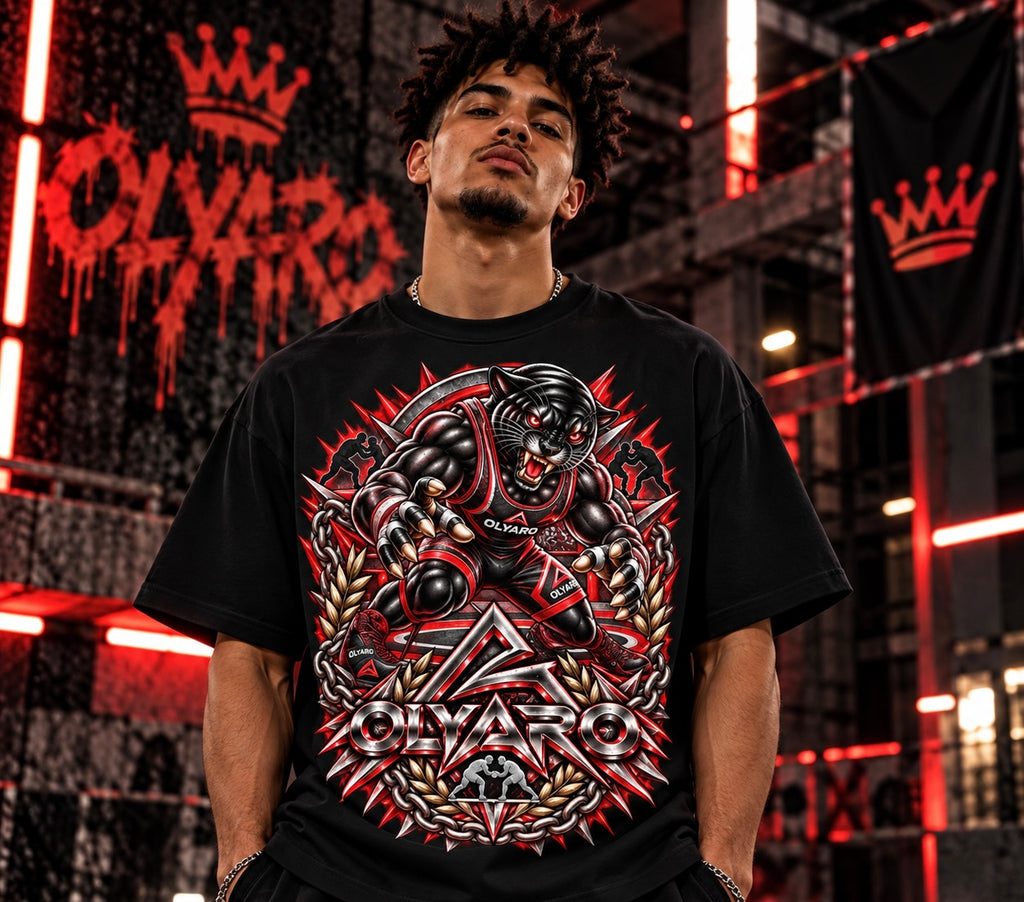 OLYARO -T-Shirt Black Edition Lutte