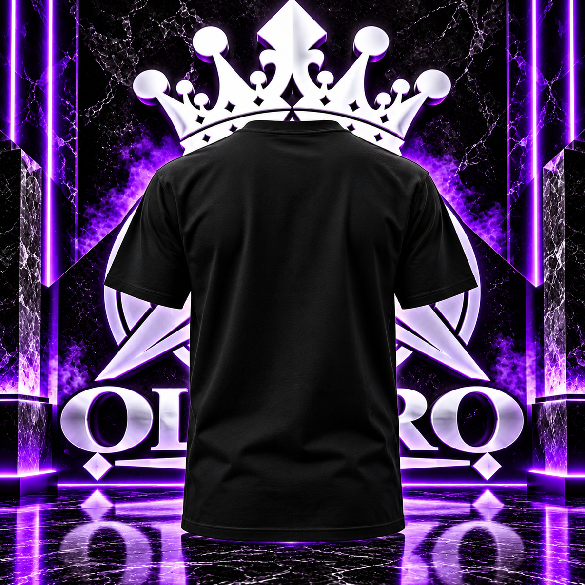 OLYARO -T-Shirt Black Edition Classic King White/Small