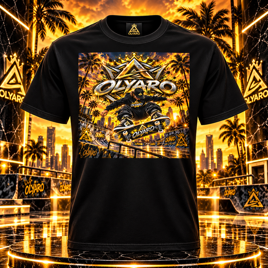 OLYARO T-Shirt Black Edition Skate