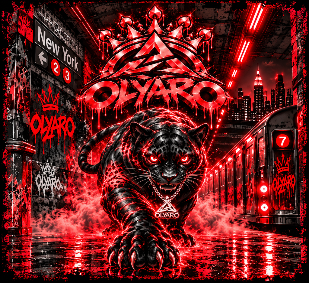 OLYARO -T-Shirt Black Edition Metro