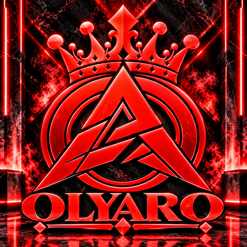 OLYARO -T-Shirt Black Edition Classic King Red