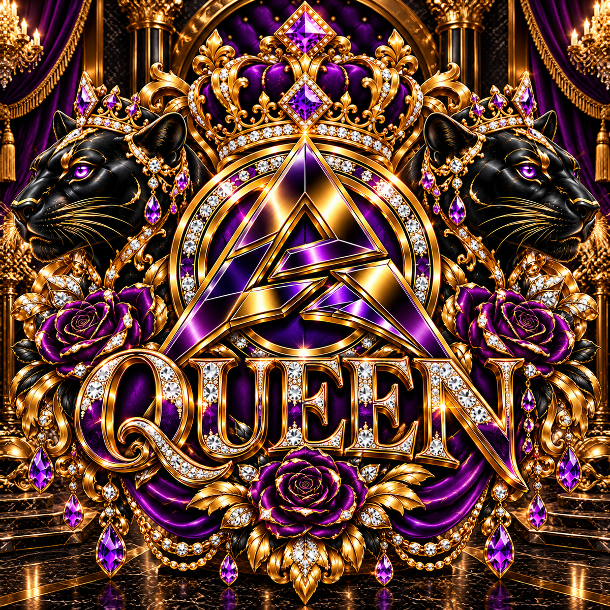 OLYARO -T-Shirt Black Edition Queen