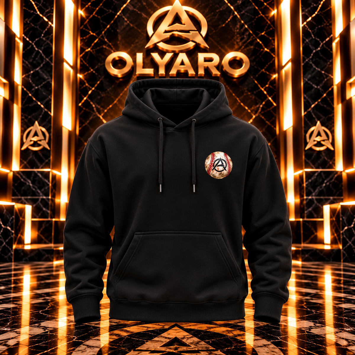 Sweatshirt OLYARO Black Edition Baseball