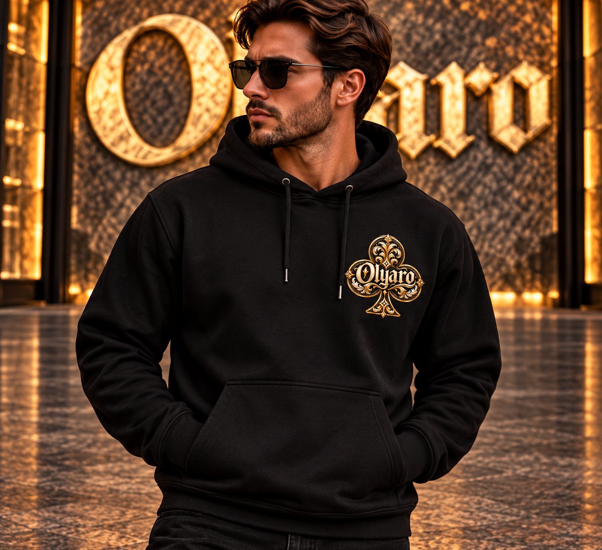 Sweatshirt OLYARO Black Edition Trèfle