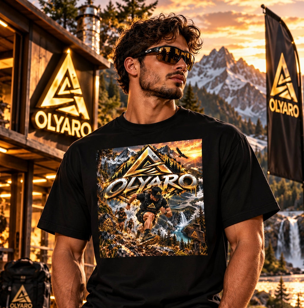 OLYARO -T-Shirt Black Edition Trail