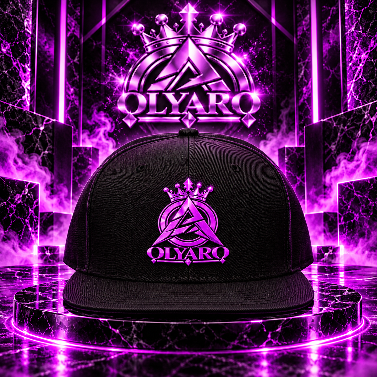 Casquette OLYARO Edition Black Purple