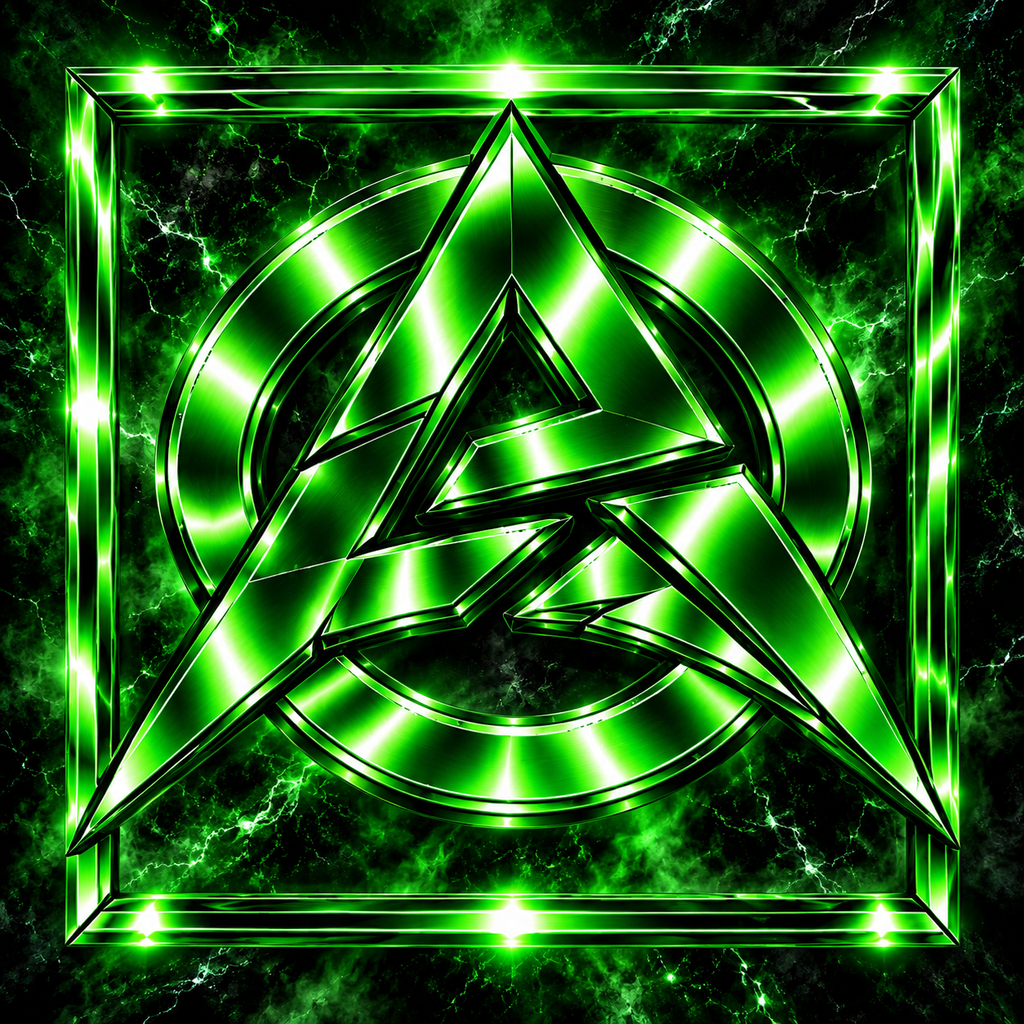 OLYARO -T-Shirt Black Edition Cadre/Green