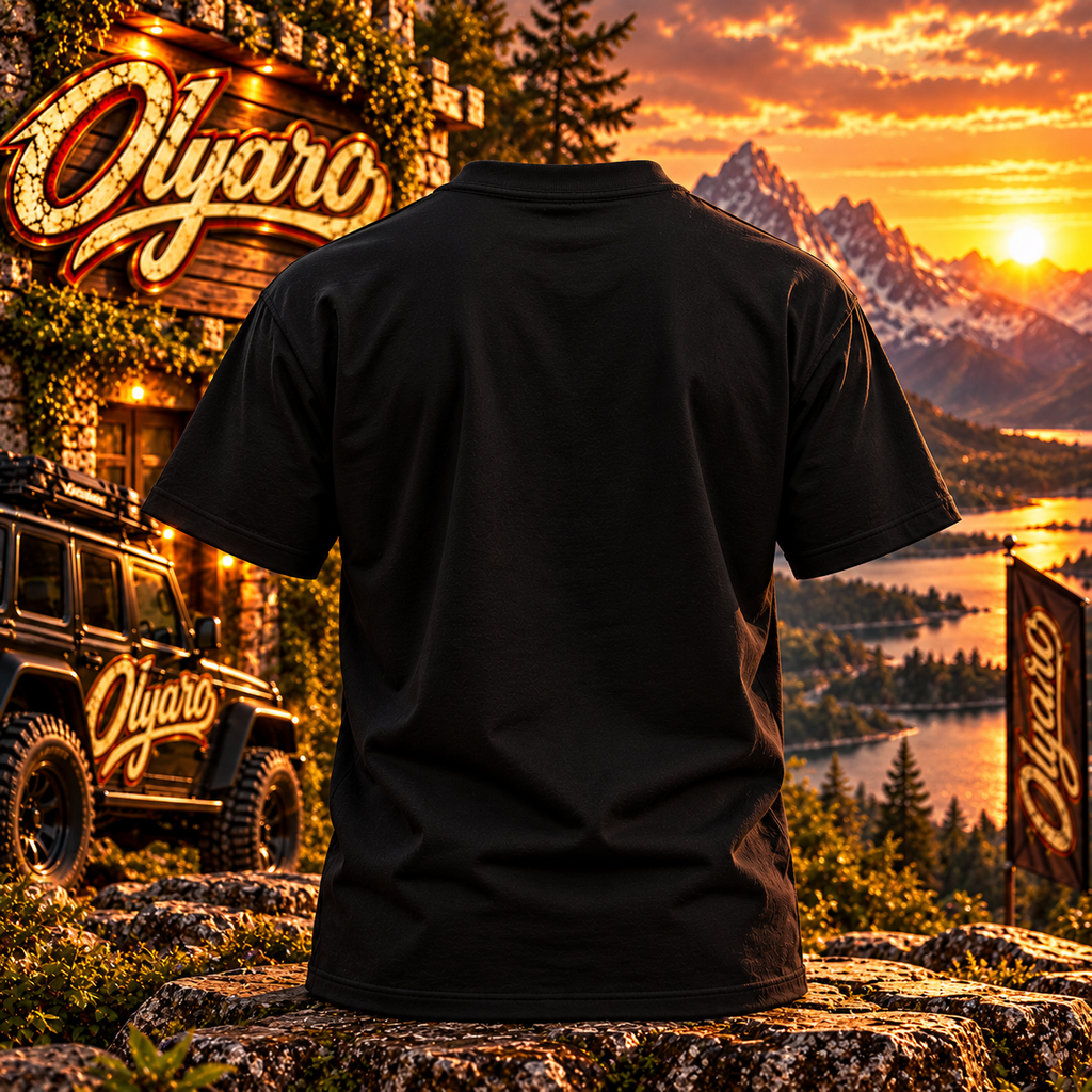 OLYARO -T-Shirt Black Edition Vintage