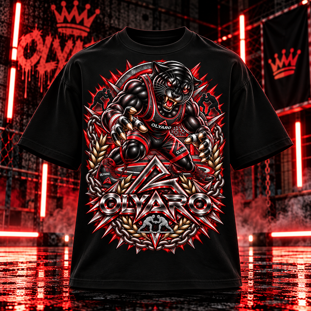 OLYARO -T-Shirt Black Edition Lutte