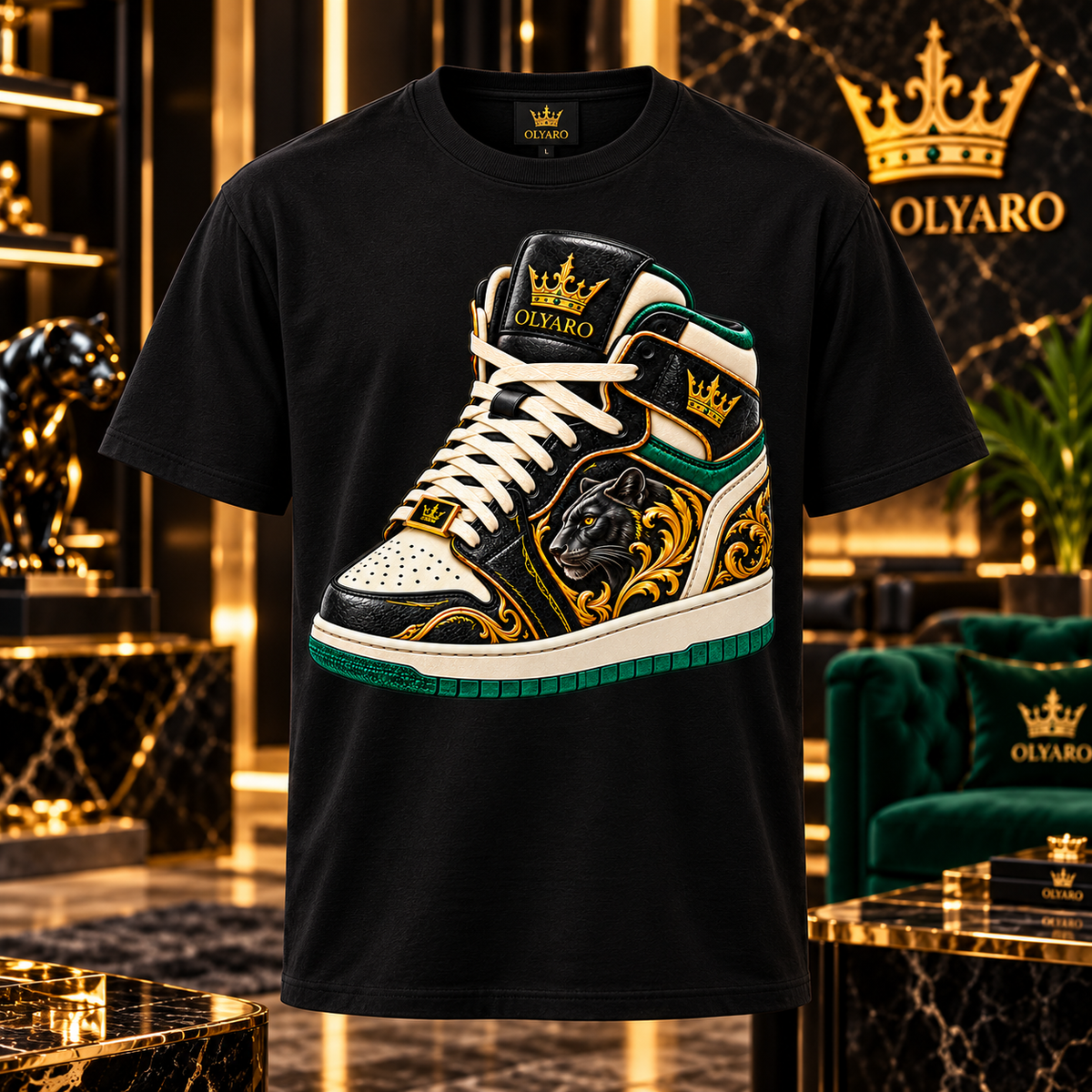 OLYARO -T-Shirt Black Edition Sneakers