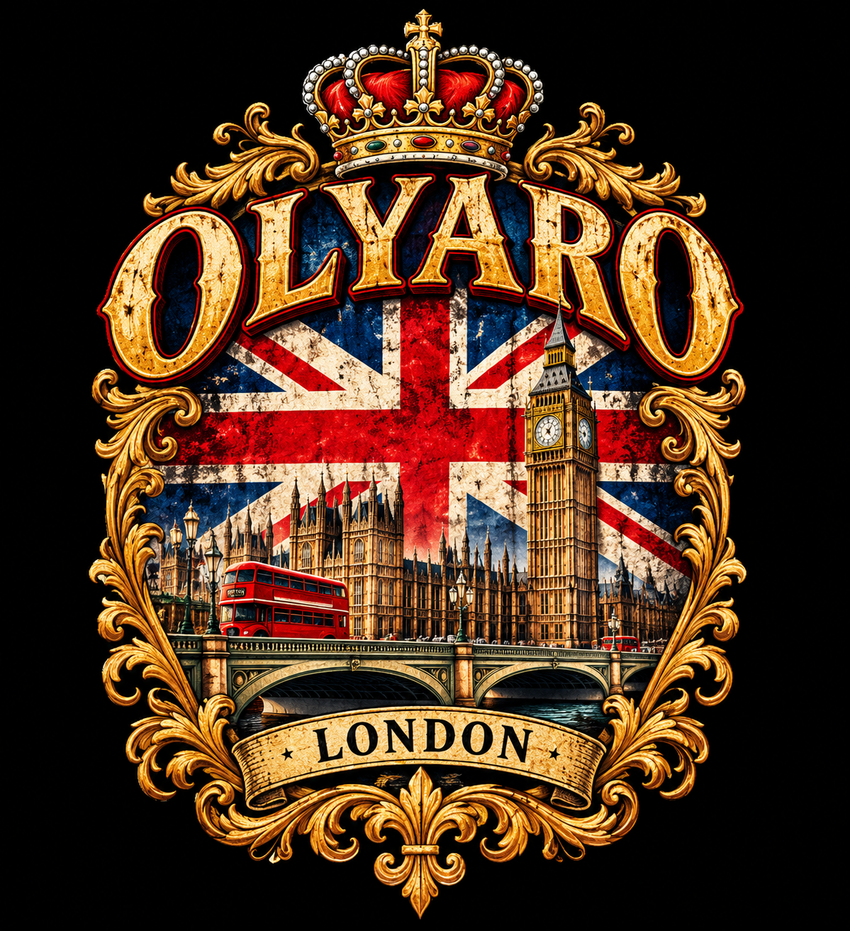 olyaro T-Shirt Black Edition London