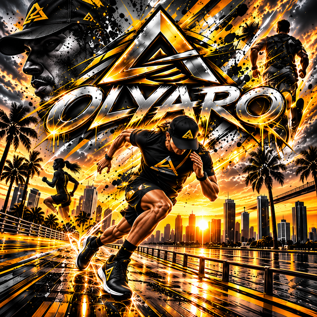 OLYARO T-Shirt Black Edition Running