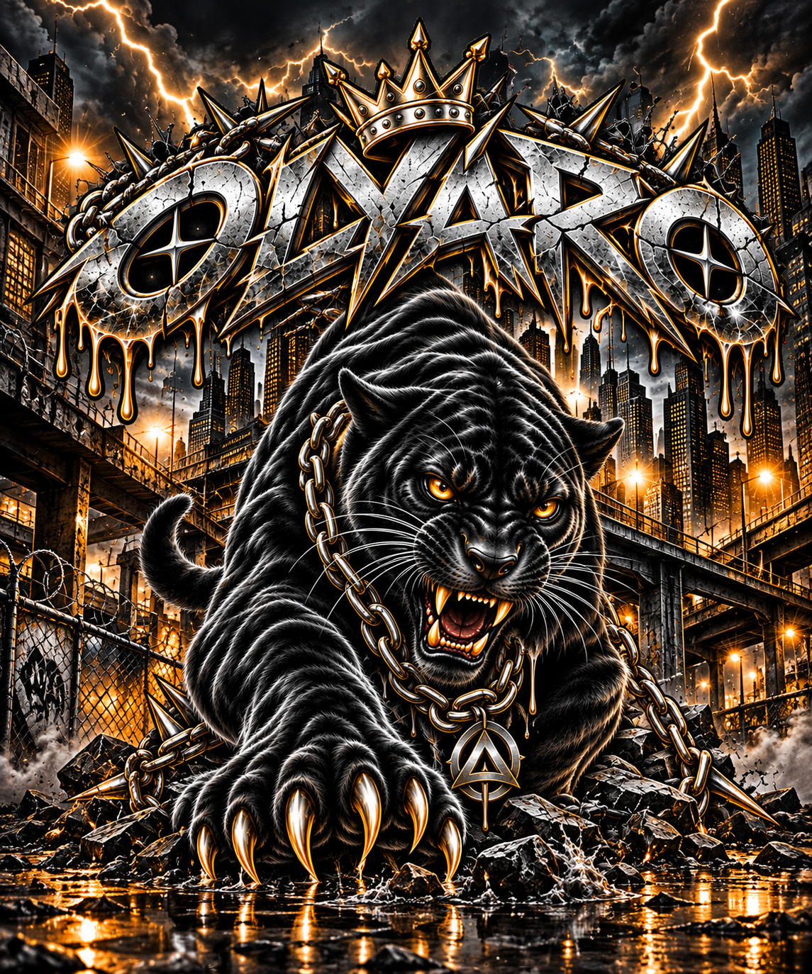 OLYARO -T-Shirt Black Edition Street