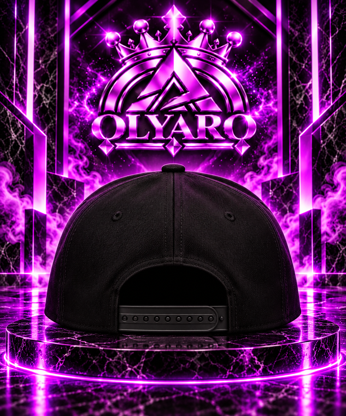 Casquette OLYARO Edition Black Purple