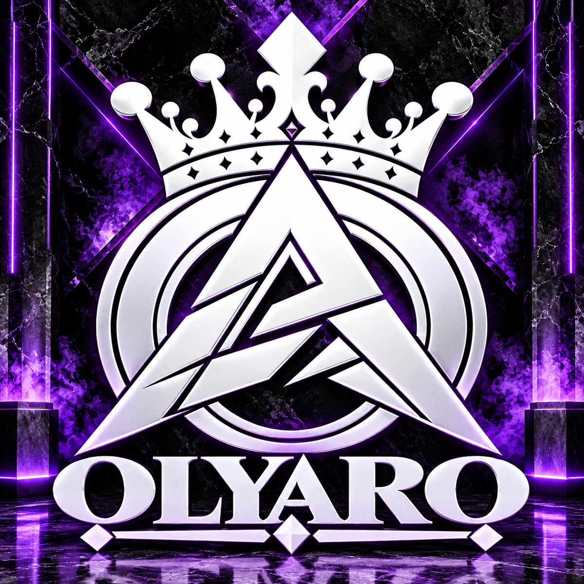 OLYARO -T-Shirt Black Edition Classic King white