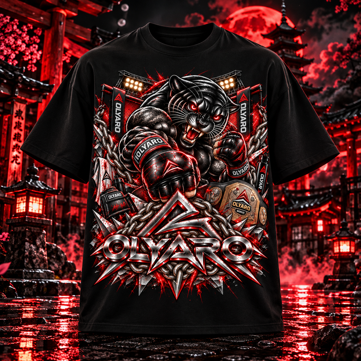 OLYARO -T-Shirt Black Edition MMA