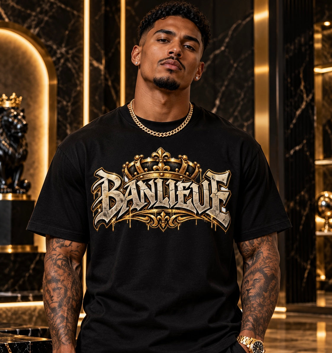 OLYARO -T-Shirt Black Edition Banlieue
