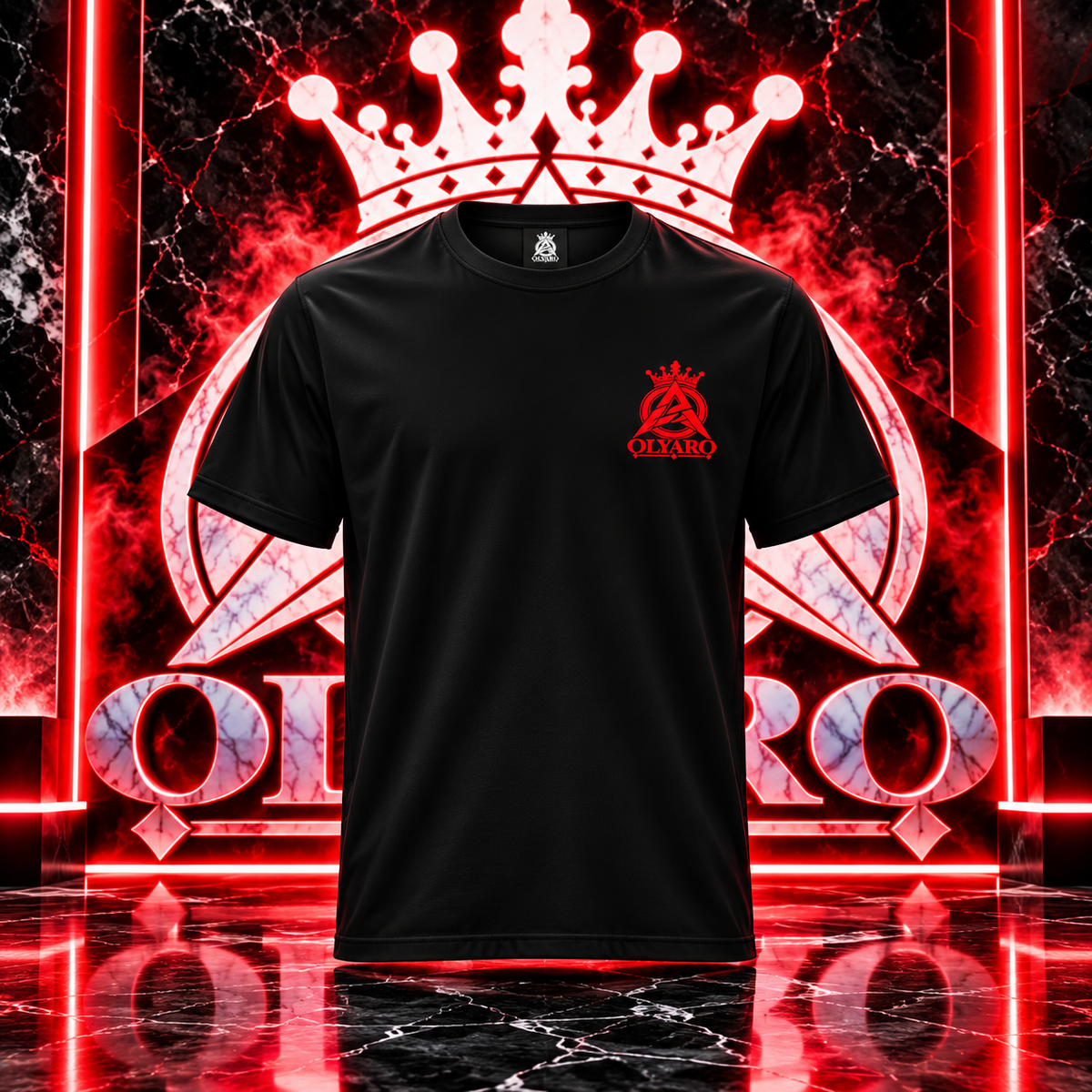 OLYARO -T-Shirt Black Edition Classic King Small/Red