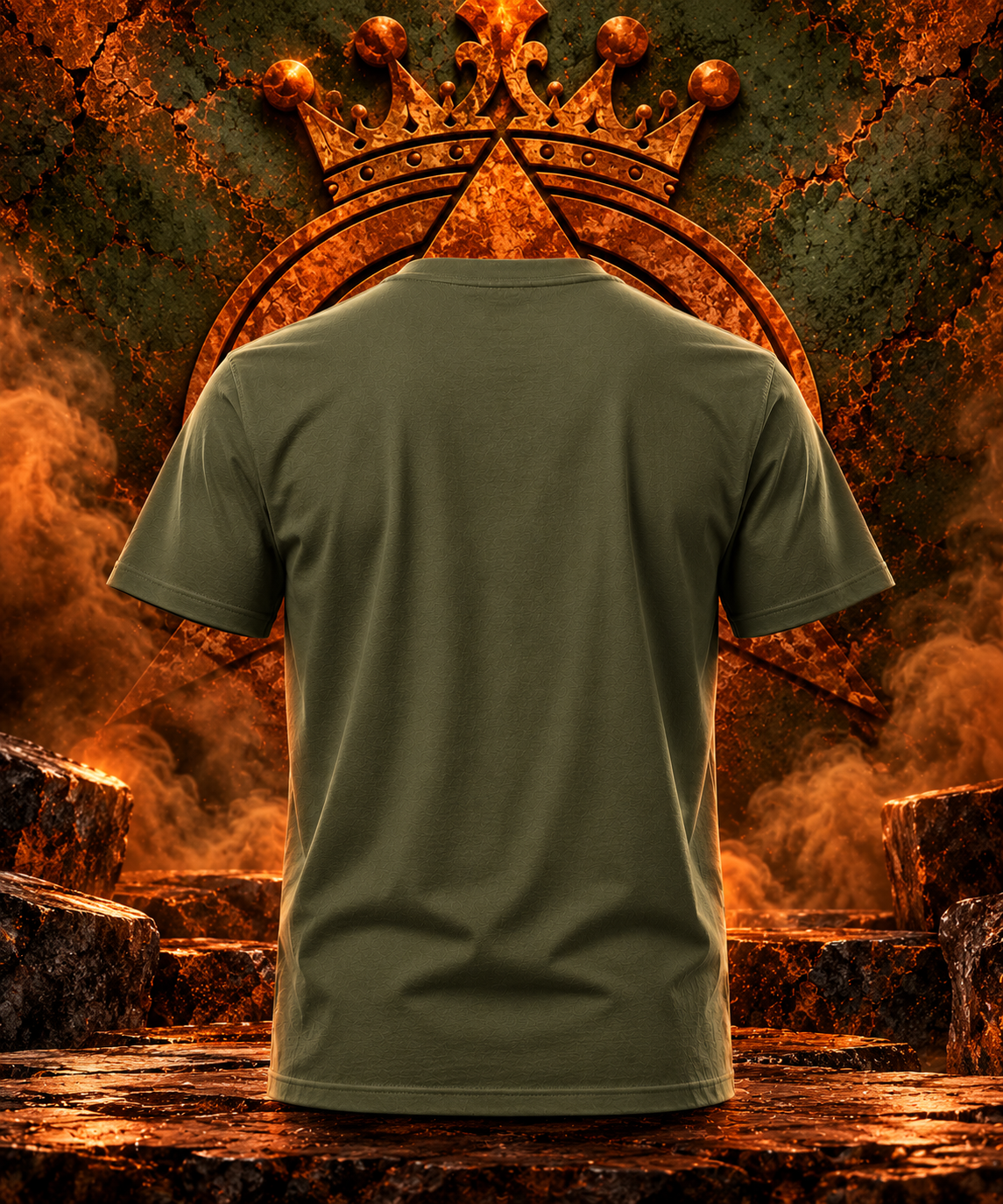 OLYARO -T-Shirt Kaki Edition classic King Brown