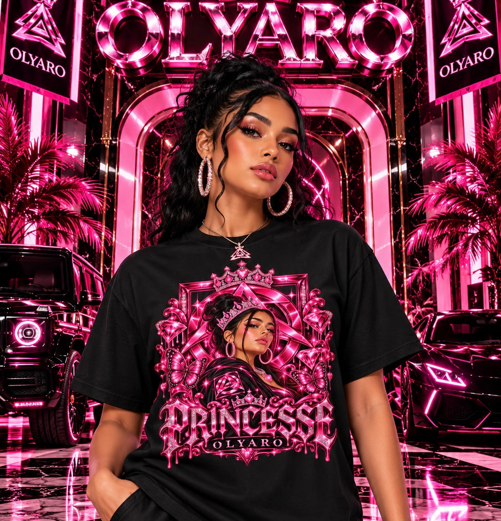 OLYARO -T-Shirt Black Edition Princesse