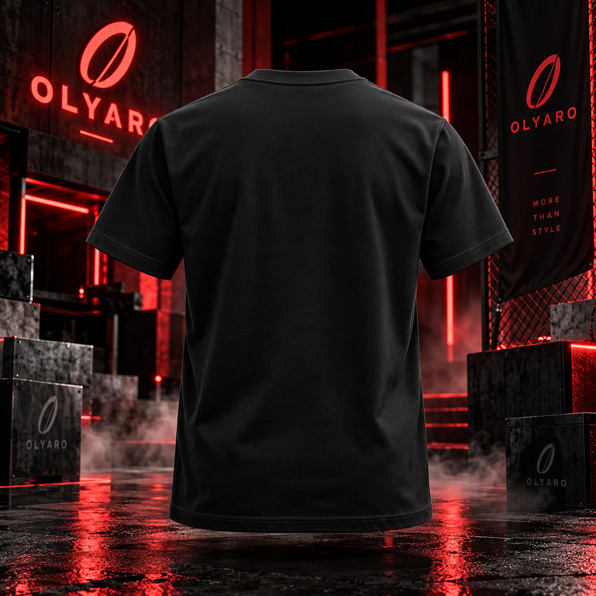 OLYARO -T-Shirt Black Edition Plaque