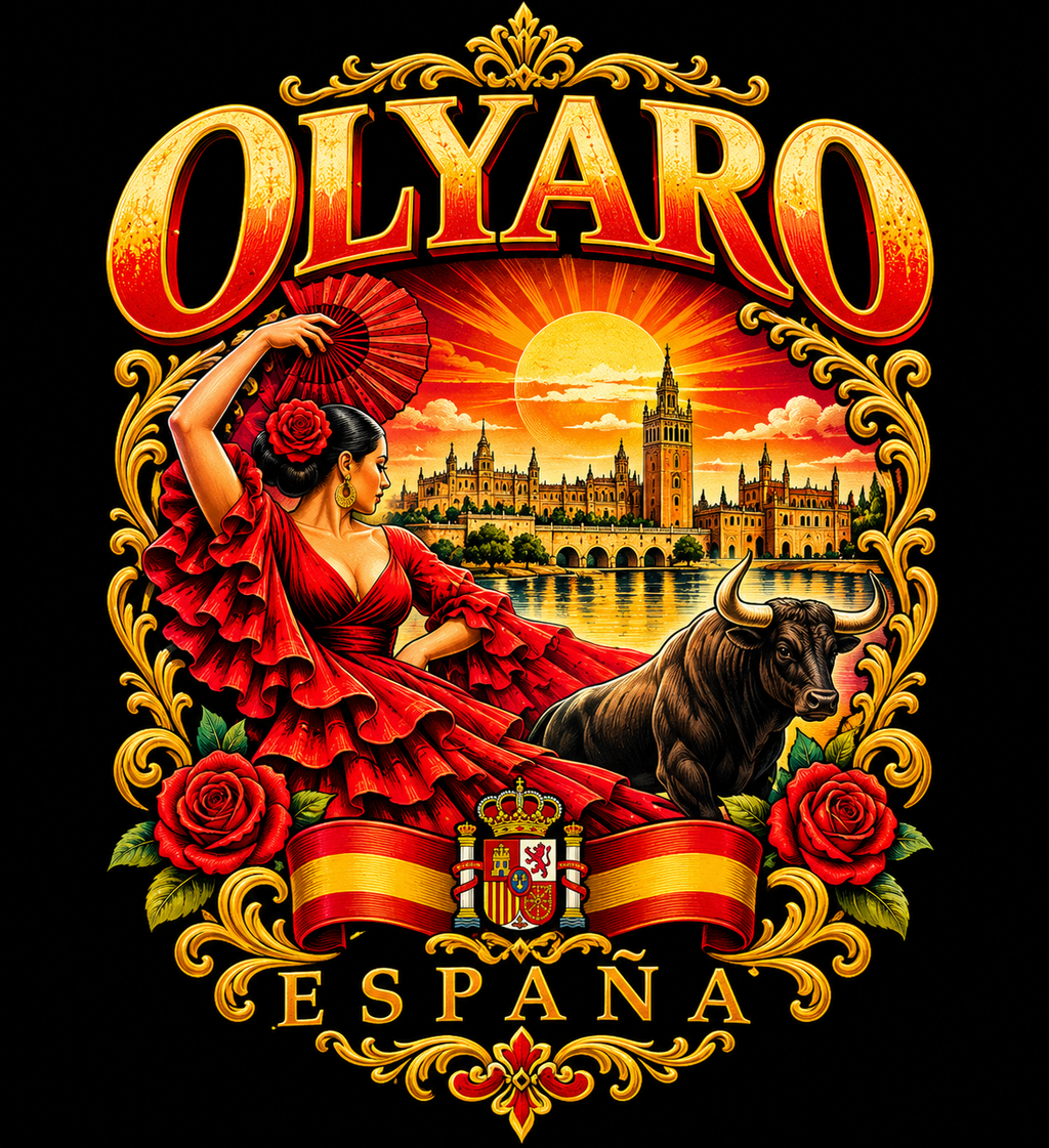 OLYARO -T-Shirt Black Edition Espana