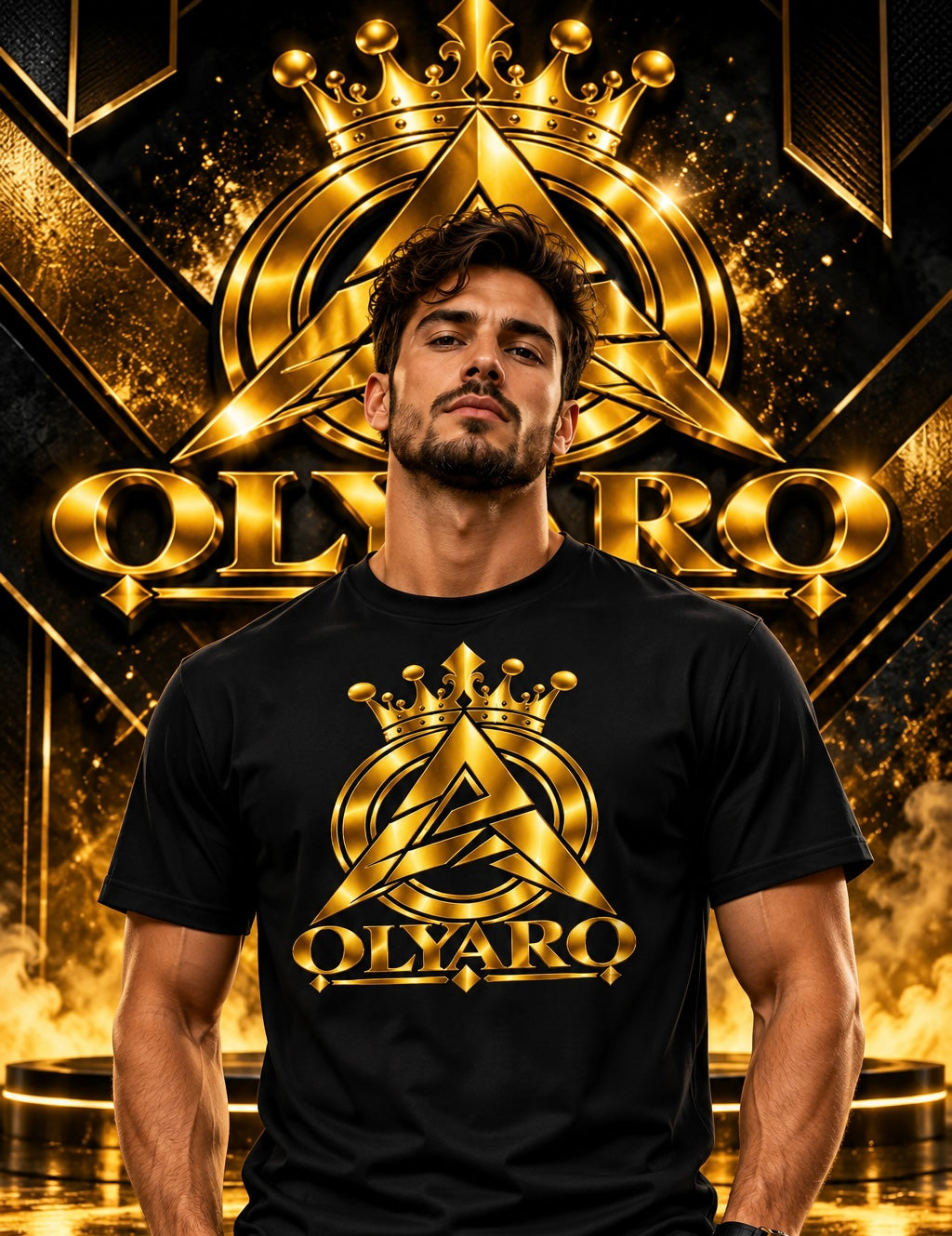 OLYARO T-Shirt Black Edition Classic King or