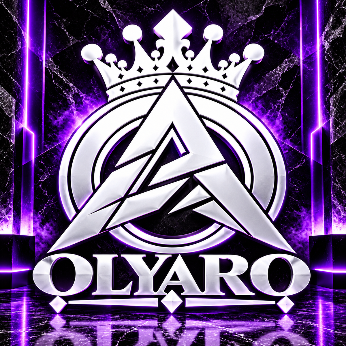 OLYARO -T-Shirt Black Edition Classic King White/Small