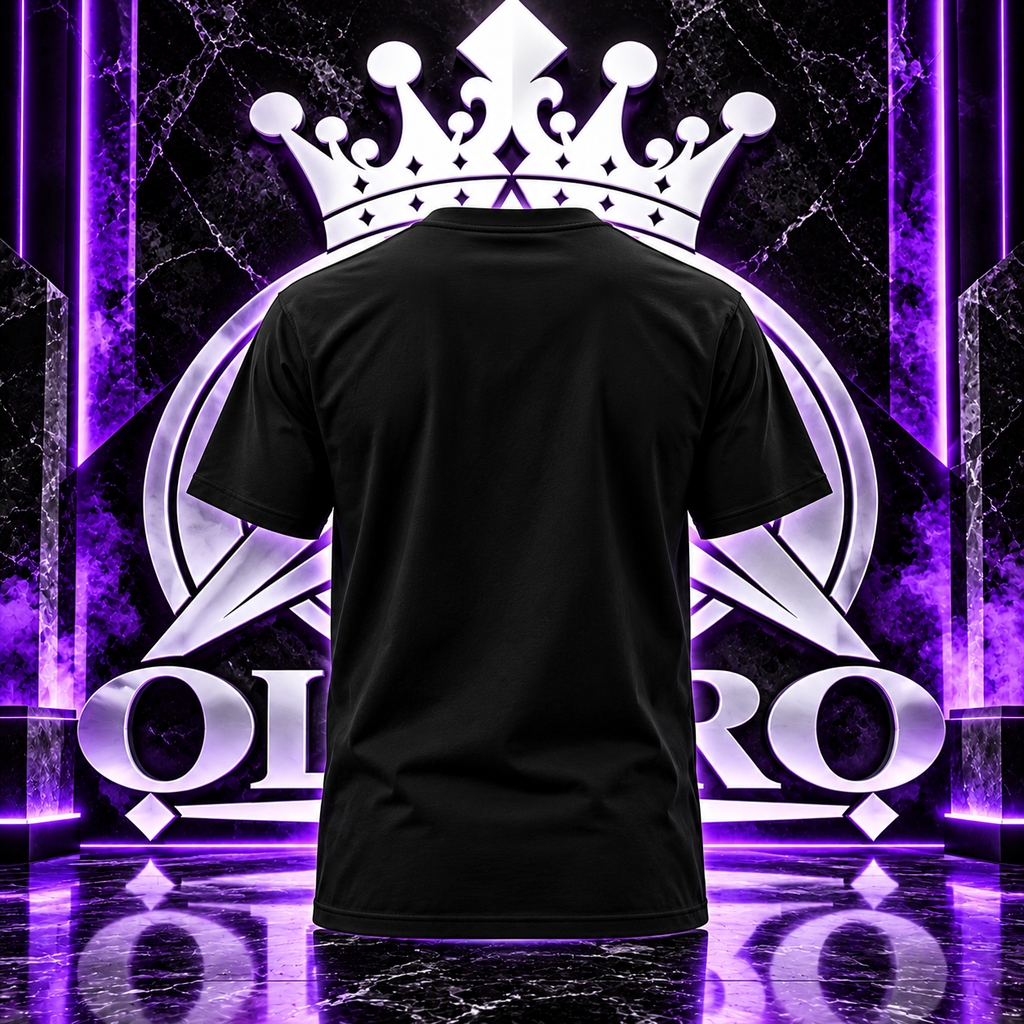 OLYARO -T-Shirt Black Edition Classic King white