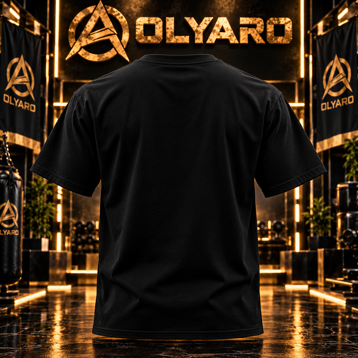OLYARO -T-Shirt Black Edition Boxe Vintage