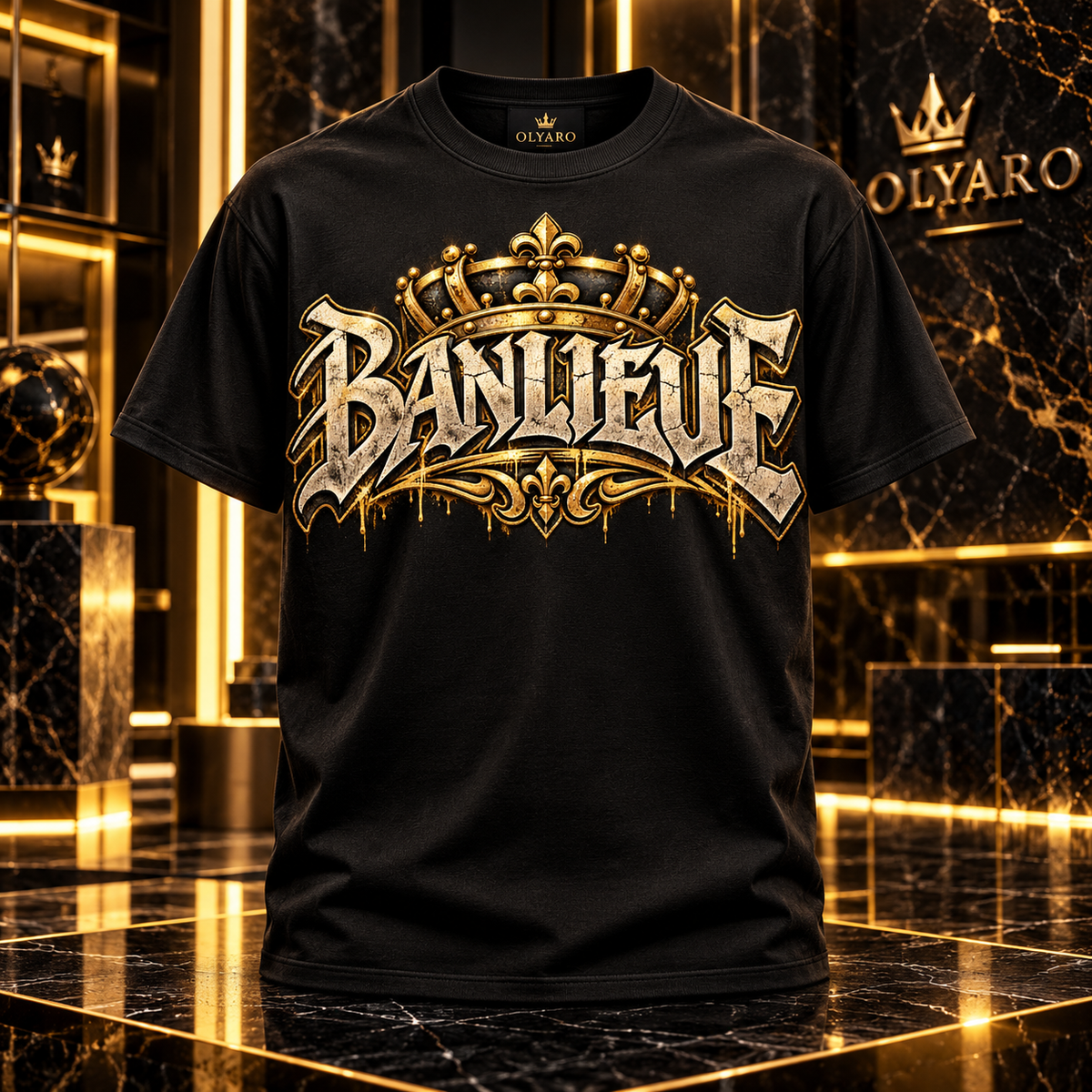 OLYARO -T-Shirt Black Edition Banlieue