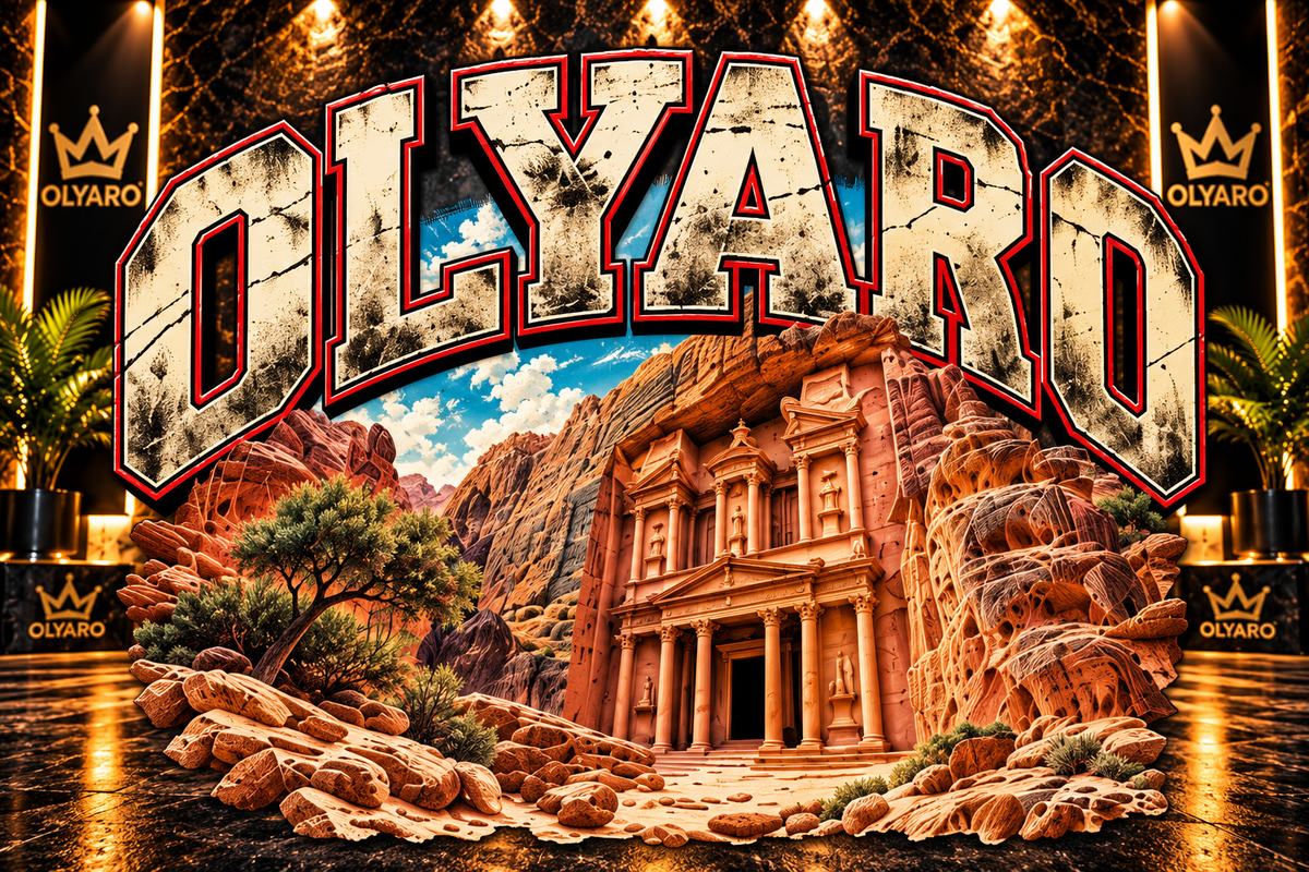 OLYARO -T-Shirt Black Edition Petra
