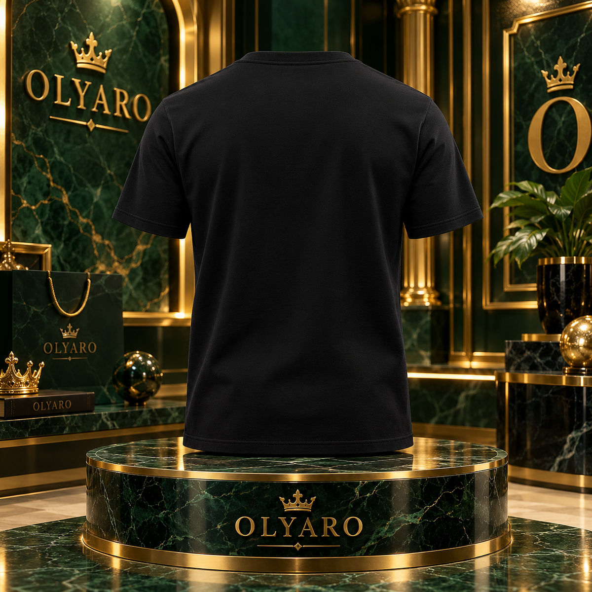 OLYARO -T-Shirt Black Edition Dollars