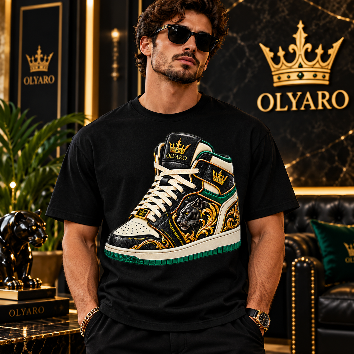OLYARO -T-Shirt Black Edition Sneakers