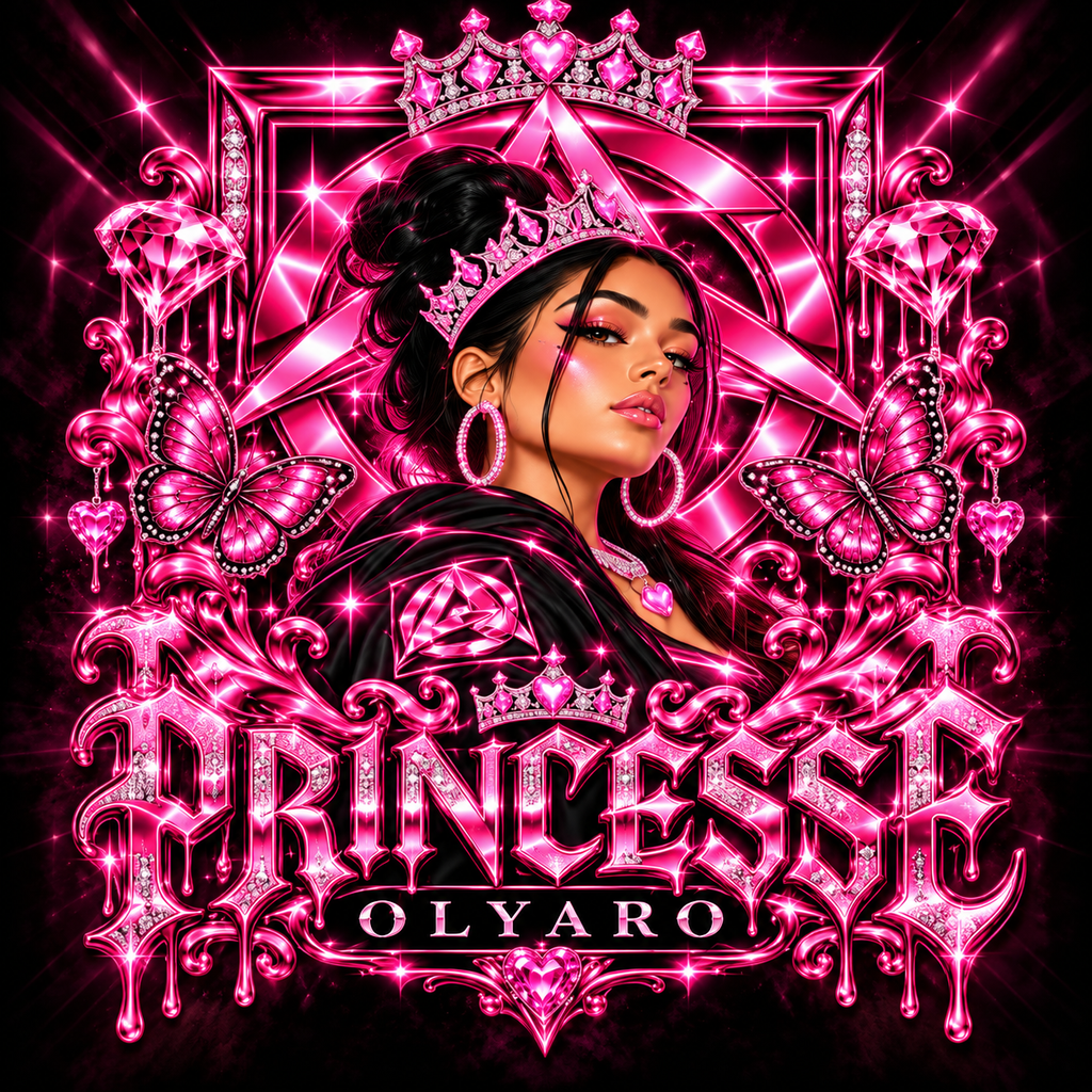 OLYARO -T-Shirt Black Edition Princesse