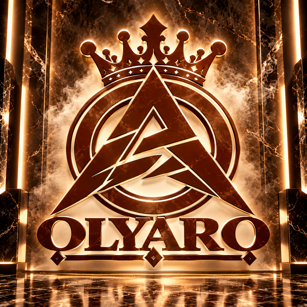 Sweatshirt  OLYARO Beige Edition classic King/Brown