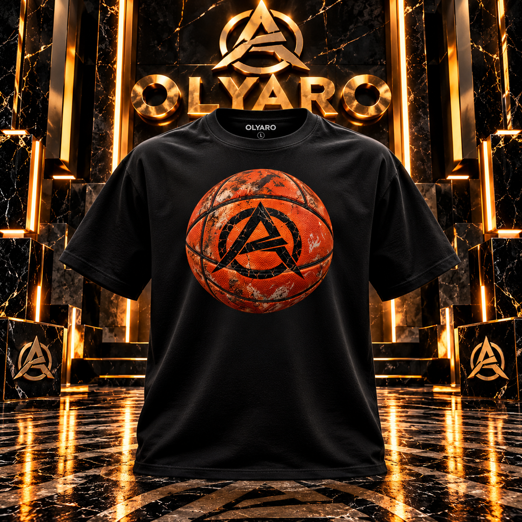 OLYARO -T-Shirt Black Edition Basket