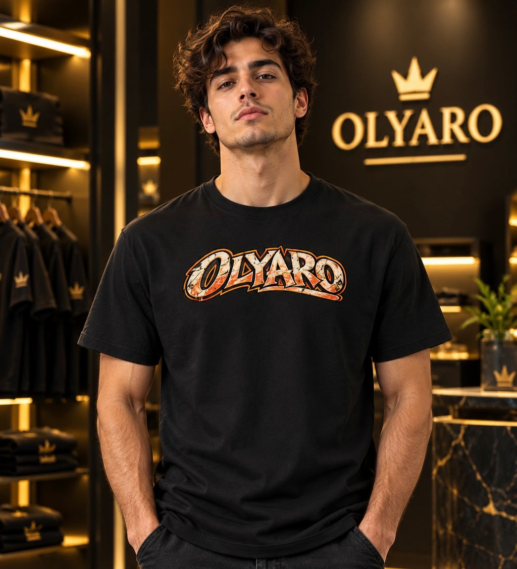 OLYARO -T-Shirt Black Edition Bikers