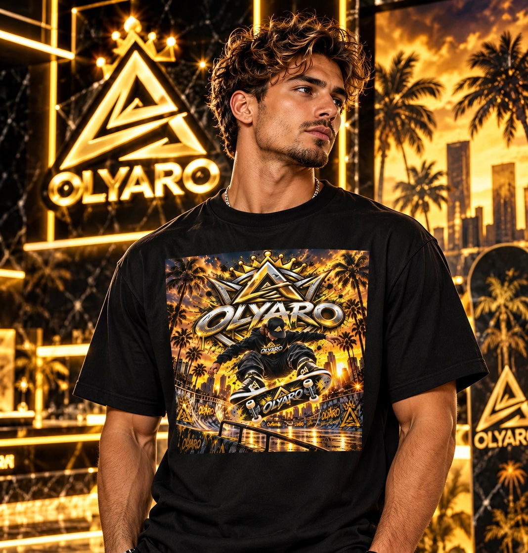 OLYARO T-Shirt Black Edition Skate