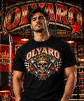 OLYARO -T-Shirt Black Edition Vintage Pistons