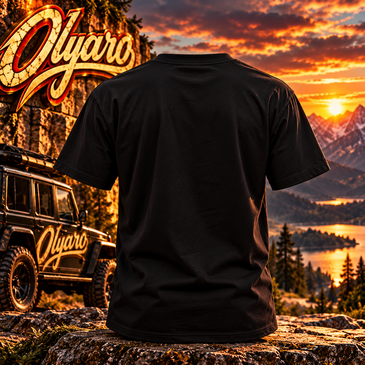 OLYARO -T-Shirt Black Edition Vintage Panthere