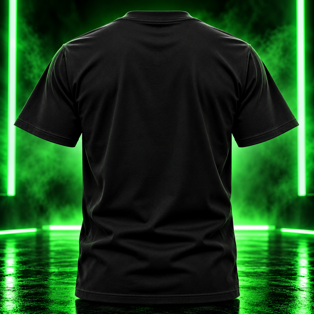 OLYARO -T-Shirt Black Edition Cadre/Green