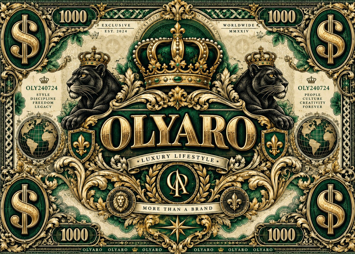 OLYARO -T-Shirt Black Edition Dollars