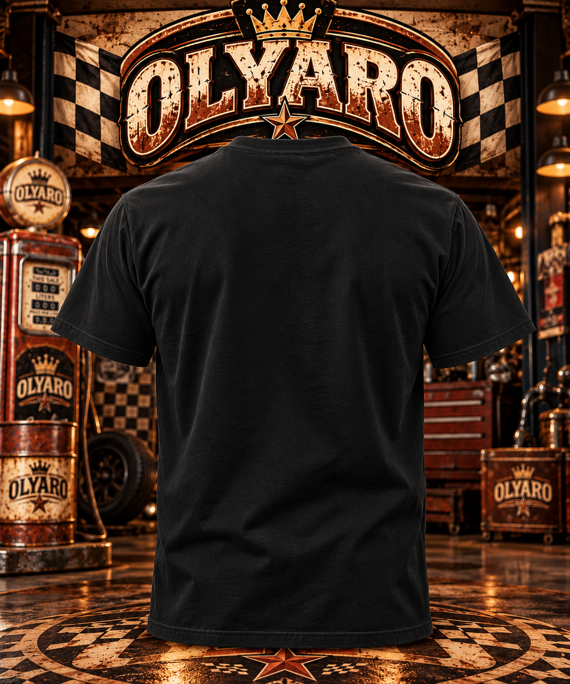 OLYARO -T-Shirt Black Edition Route 80
