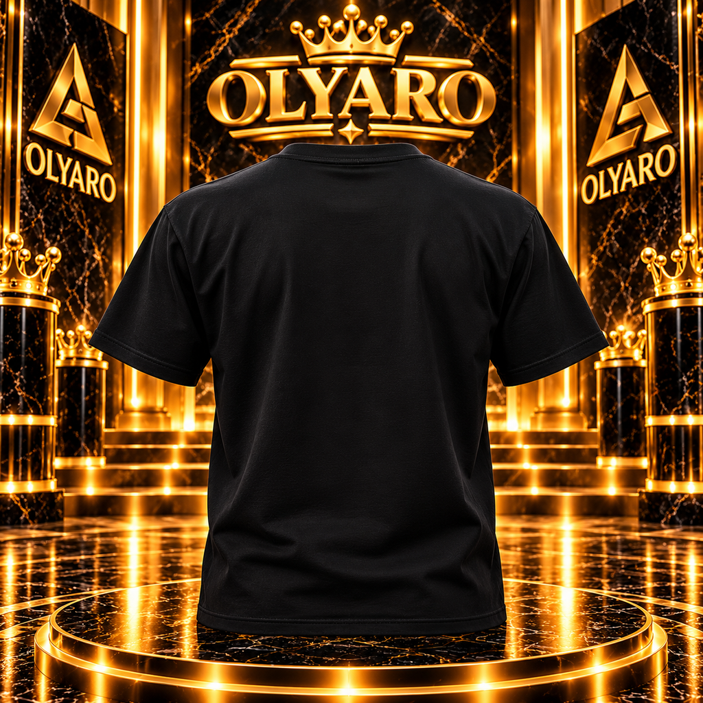 OLYARO -T-Shirt Black Edition Haute Couture