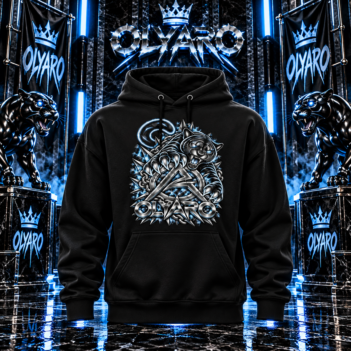Sweatshirt  OLYARO Black Edition Classic/White